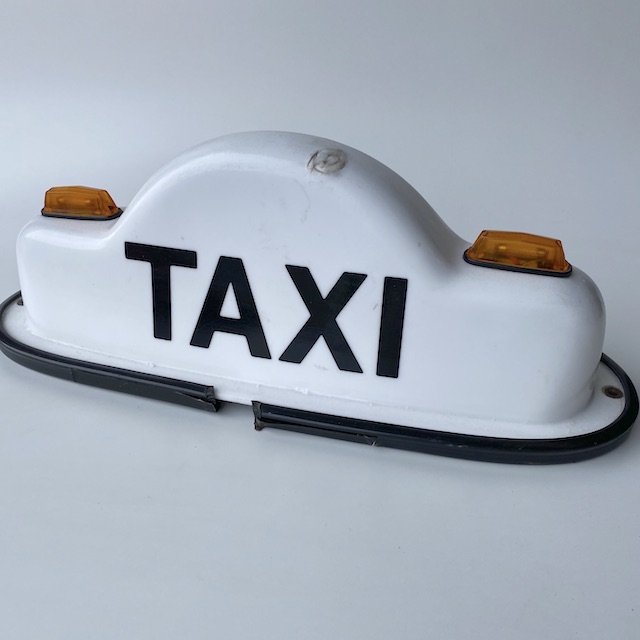 SIGN, Taxi Bubble Australian w Wiring